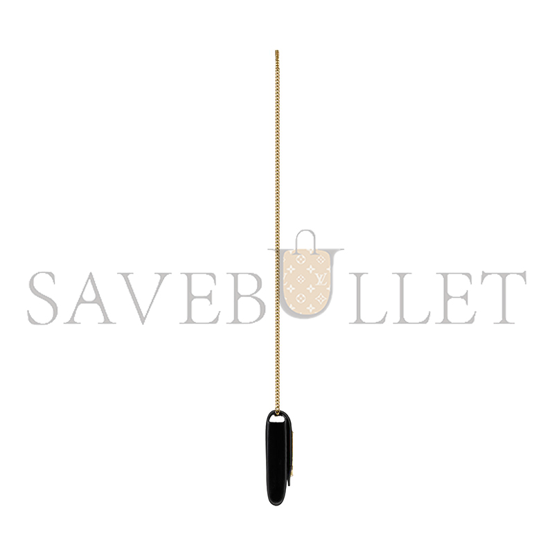 Y*L uptown chain wallet in shiny crocodile-embossed leather 607788dnd1j1000 (19*12*3cm)